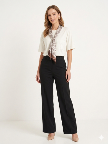 Capital Scarf-Detail Top